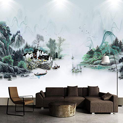 Fondo De Tv Chino Papel De Pared 3D Pintura De Paisaje Revestimiento De Pared Decoración Papel Tapiz-430Cm×415Cm