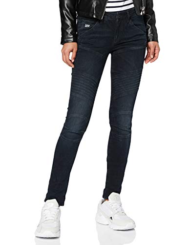 G-STAR RAW 5620 Elwood Custom Mid Waist Skinny Vaquero, Azul (dk Aged 6545-89), 24W / 30L para Mujer