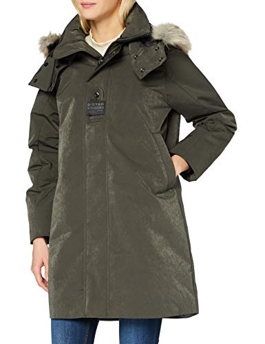 G-STAR RAW Tech Pdd HDD Faux Fur Long Jkt Wmn Chaqueta, Asfalt C408-995, M para Mujer