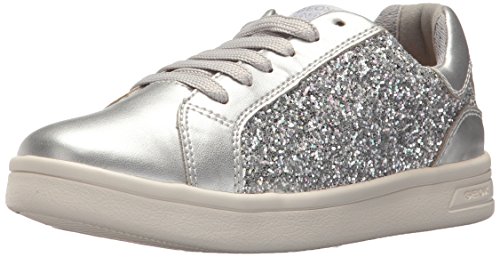 Geox J DJROCK Girl D, Zapatillas Niños, Plateado (Silver), 31 EU