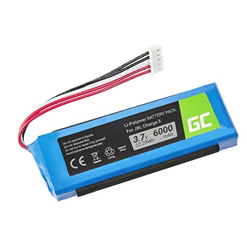 Green Cell ® GSP1029102A Batería para el Altavoz inalámbrico JBL Charge 3 Charge III 2016 Version (Li-Polymer Células 6000mAh 3.7V) Alta Capacidad, Nueva tecnología, fiabilidad