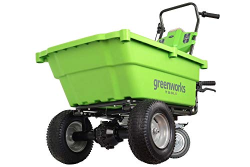 Greenworks - 40v de la batería de la carretilla 106 l, sin batería y el cargador