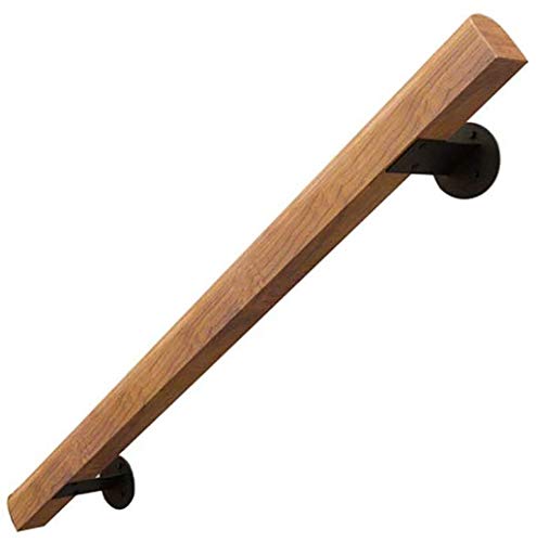 hairong 50cm-600cm Baranda, Antideslizante de Madera sólida Escalera Pasamanos, Hogar contra la Pared Interior Loft Ancianos Pasamanos Pasamanos Corredor de Apoyo de Rod Seguridad (Size : 400cm)