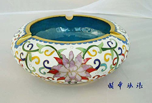 HANYUN Cenicero Regalo_L Cloisonne Crafts,Filamento De Cenicero Pulido Regalos Creativos Inicio Práctico,Fiveinches