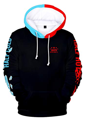 HAOSHENG Sudadera Hombre My Hero Academia Impresión 3D de Anime Japonés Bakugo Hoodie Mangas Largas(M)