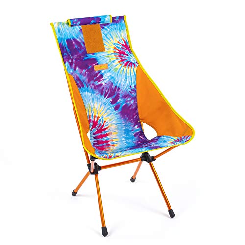 Helinox Sunset Silla ligera, de respaldo alto, compacta, plegable, Tie Dye