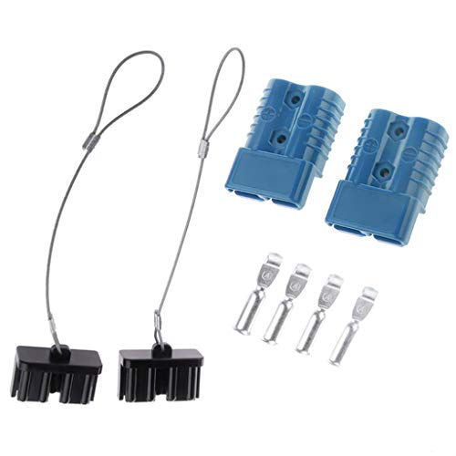 Homyl Conector y Carcasa para Cable Cargadores Batería Carretillas Elevadoras, Azul