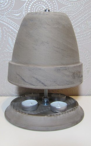 Horno para velas (altura: 27 cm, diámetro: 20 cm), color basalto