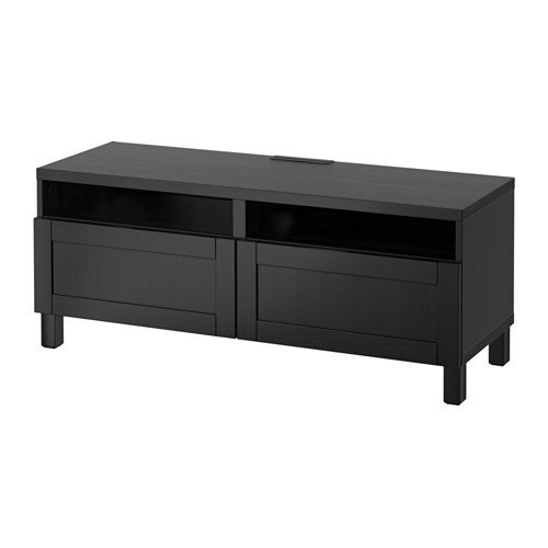 Ikea Mueble TV con cajones de Cierre Suave, Hanviken Negro-Marrón 4202.20511.2230