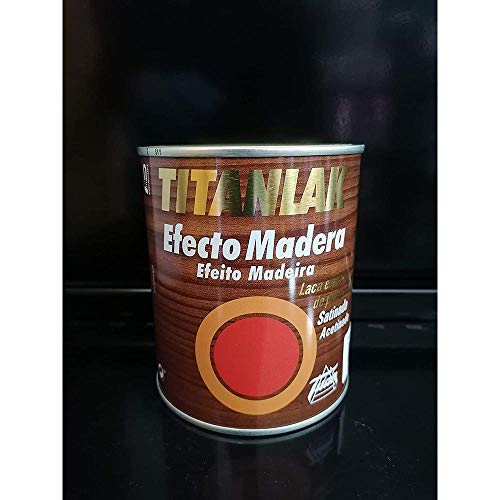 Industrias Titan. S.L 24280934 - Laca satinada poliu. 750 ml nogal cl ef.mad titan titanlak