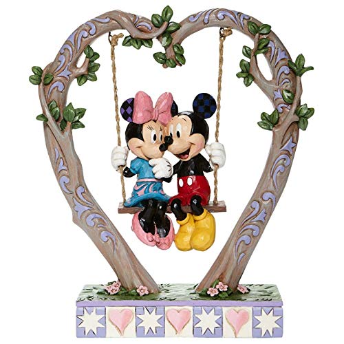 Jim Shore Disney Traditions Mickey & Minnie On Swing "Sweethearts in Swing"