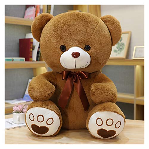 Juguete de peluche 1 unid lindo peluche oso de peluche juguetes de peluche peluche sentado oso muñecas kawaii almohada navidad decoración regalo para niñas ( Color : Dark brown , Height : 50CM )