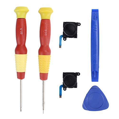 Kit de Palanca de Mando de 6 Piezas, Palanca de Mando analógica 3D Destornilladores de Palanca de Pulgar Herramienta de reparación de Apertura de Palanca Kit de Repuesto para Herramienta de Apertura