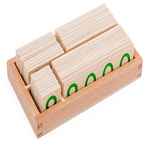 L&B-MR Montessori De Madera para Niños Número 1-9000 Tarjeta De Aprendizaje Material Didáctico De Matemáticas Niños En Edad Preescolar Educación Temprana Juguetes Educativos