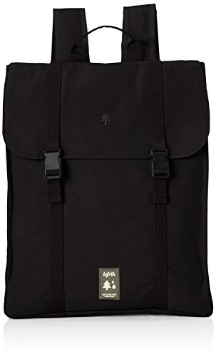 LEFRIK - Mochila Handy Casual y Práctica - Tejido 100% Reciclado - Eco Friendly Trabajar o para Viajar - 12 L - Color Negro