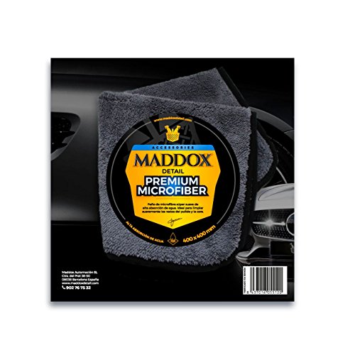 Maddox Detail - Premium Microfiber - Paño de Microfibra 40 x 40 cm, súper Suave de Alta absorción de Agua