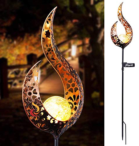 Marco De Luces Solares Para Jardín Al Aire Libre, Luces LED Impermeables De Metal Decorativo Navideño JIAYIDA Para Terrazas, Caminos, Patios, Céspedes