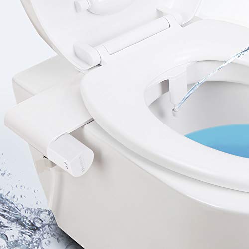 MARNUR ccesorios de baño de asiento, con pulverización de agua limpia, boquilla autolimpiante y función de red sanitaria, no necesita electricidad, fácil de operar