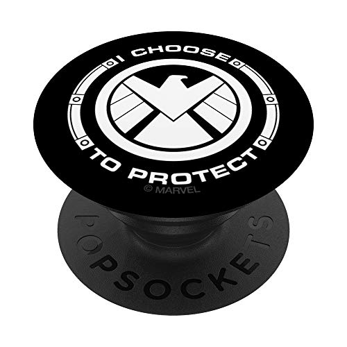 Marvel Agents of S.H.I.E.L.D. I Choose To Protect Eagle PopSockets Agarre y Soporte para Teléfonos y Tabletas