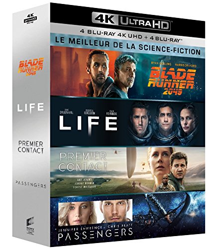 Meilleur de la science-fiction - Coffret : Blade Runner 2049 + Life : origine inconnue + Premier contact + Passengers [Francia] [Blu-ray]