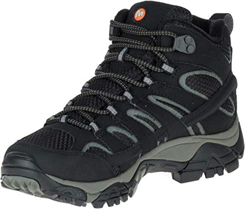 Merrell MOAB 2 Mid GTX, Botas de Senderismo, Sintético Mujer, Negro, 38.5 EU