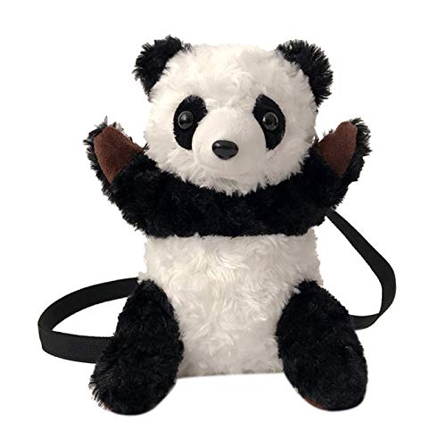 MHBY Bolso de Dibujos Animados, Bolso de Mensajero para Mujer Bolso de Mensajero de Moda para Mujer Bolso de Panda de Felpa Lindo Bolso de Hombro para niña Bolso de Mano para Mujer