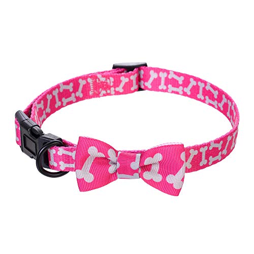 Mile High Life | Collar de Pajarita para Perro | Collar para Gato | Tela Suave y Lisa con diseños contemporáneos | Extra pequeño/pequeño/Mediano