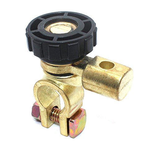 MINGZE 17mm Diámetro Interruptores de batería, Interruptor de enlace de la batería Interruptor de desconexión rápida para el carro del automóvil Piezas del vehículo auto 17mm perno de perno de la pila