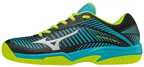 Mizuno Wave Exceed Star Jr 2 CC blauw zwart tennisschoenen kids