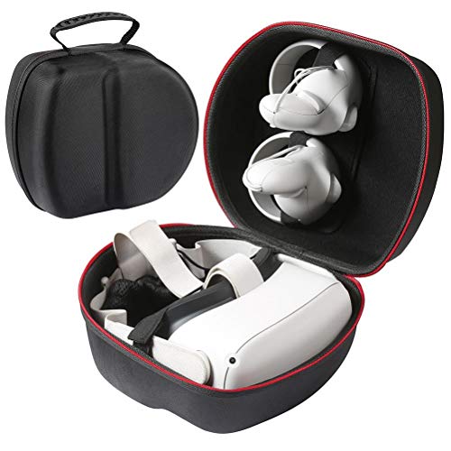 Mliu Estuche de Viaje para Oculus Quest 2 VR Headset, Estuche Protector Duro, Bolsa de Almacenamiento, Estuche de Transporte EVA a Prueba de Golpes con asa, Estuche Protector de Viaje