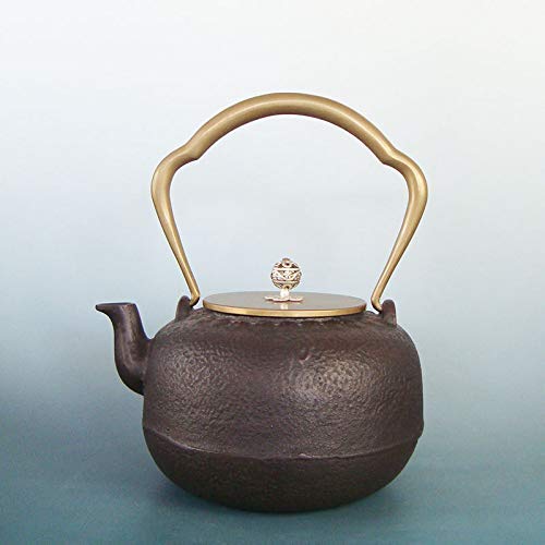 MLOZS Teteras de Hierro Fundido Caldera Antigua Olla de Hierro Antiguo Pote de Hierro Fundido Hecho A Mano Hecho A Mano Hecho Hecho A Cubierta Old Iron Pot 1.4L, A (Color : A)