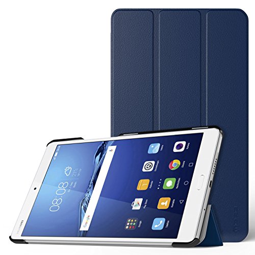 MoKo Huawei MediaPad M3 8.4 Funda - Ultra Slim Lightweight Función de Soporte Protectora Plegable Smart Cover Durable para Huawei MediaPad M3 8.4 Pulgadas 2016 Tableta, Índigo