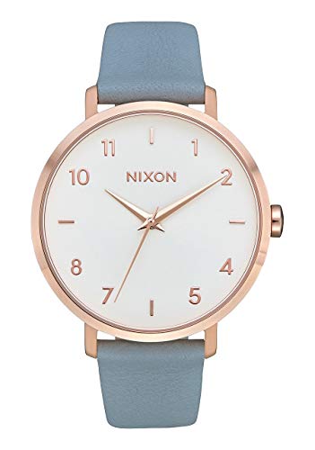 Nixon Reloj Analógico para Mujer de Cuarzo con Correa en Cuero A1091-2704-00