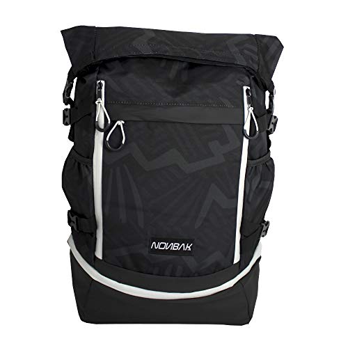 Nonbak Mochila Deportiva para Gimnasio Y Oficina 10 Bolsillos Uno De Ellos Estanco Natacion Triatlon Bolsillo Ordenador 35 litros Extensible a 45 litros