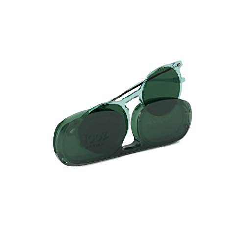 Nooz Gafas de sol polarizadas para hombre y mujer - Protección de categoría 3 - Color verde claro - con estuche compacto - Colección CRUZ