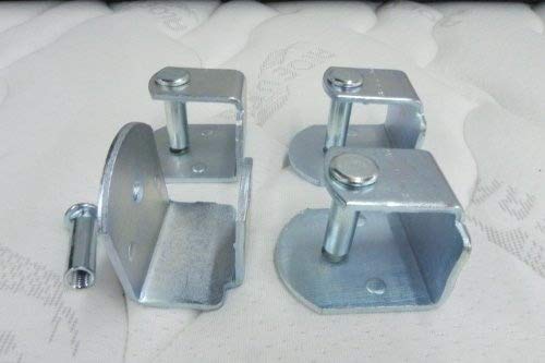 Pack 4 abrazaderas metalicas para somier de tubo 40x30