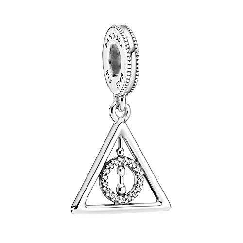 Pandora Abalorio de plata de ley de Harry Potter con circonitas transparentes.