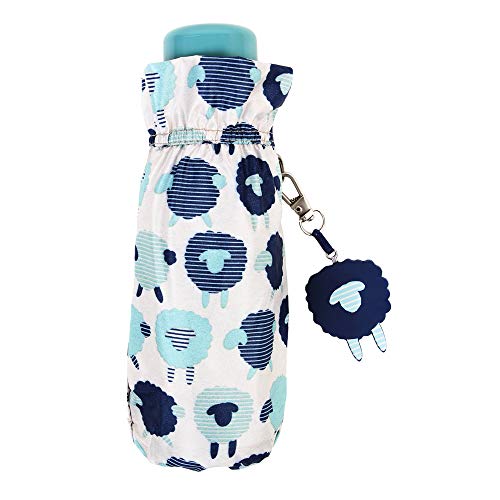 Paraguas Vogue Mini Plegable. Estampado Mascotas. Colección Pets. Bonito, Ligero y pequeño. Antiviento, Filtro Solar y Acabado Teflón. (Estampado ovejitas)