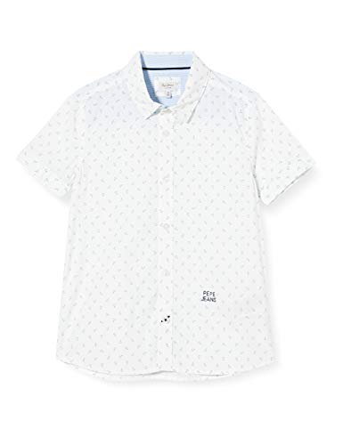 Pepe Jeans Marlon Blusa, Blanco (Optic White 802), 17-18 años (Talla del Fabricante: 18) para Niños