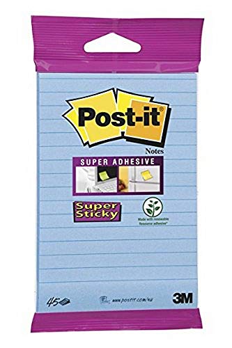 Post-It 6844-LNB - Notas adhesivas, 102 x 152 mm, color Azul