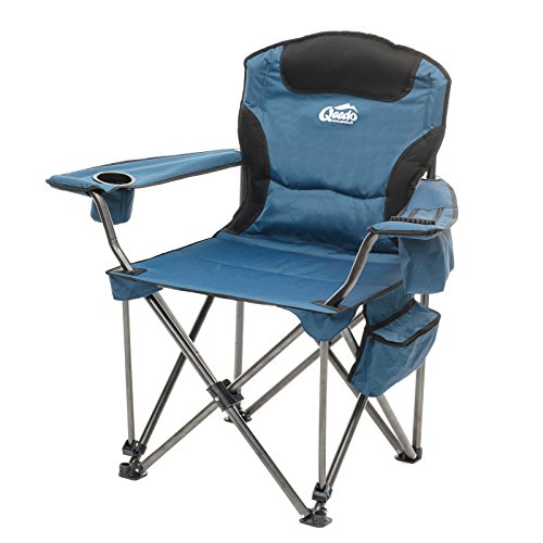 Qeedo Johnny Jumbo Silla para Acampada XXL (Capacidad de Carga: 250 kg) - Azul