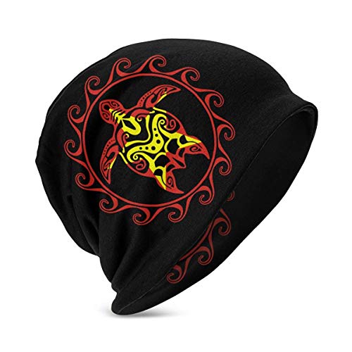 Quintion Robeson Sombrero de Punto Unisex con Bandera de Vietnam, con Forma de Tortuga Marina, Ideal para niños de 3 a 15 años