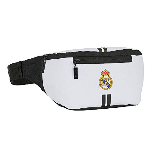 Real Madrid FC Riñonera para Niños, Bolso para Niños, Bolso de Fútbol, Diseño Ligero y Ajustable, Regalo para Niños y Adolescentes!