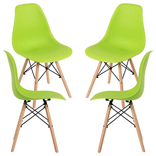 Regalos Miguel - Packs Sillas Comedor - Pack 4 Sillas Tower Basic - Verde Pistacho - Envío Desde España