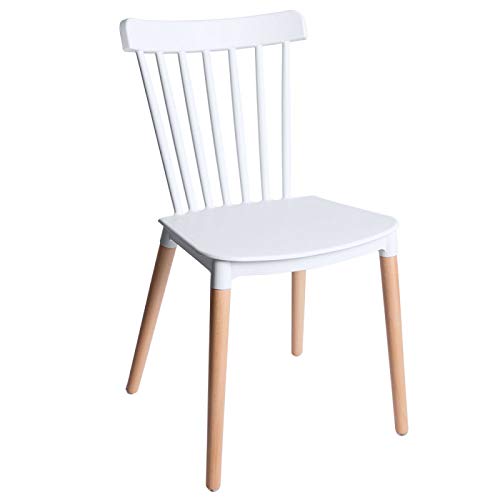 Regalos Miguel - Sillas Comedor - Silla Leka - Blanco - Envío Desde España