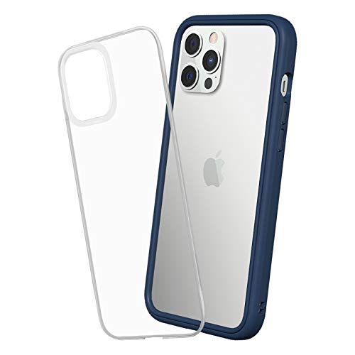 RhinoShield Funda Modular Compatible con [iPhone 12 Pro MAX] | Mod NX - Carcasa Personalizable Protectora Resistente a Impactos - Azul Marino