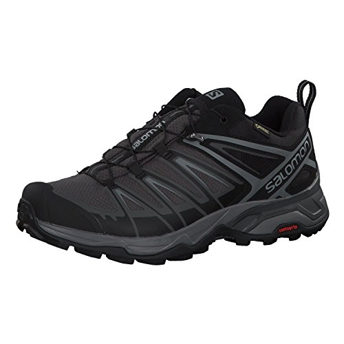 Salomon X Ultra 3 GTX, Zapatillas de Senderismo Hombre, Negro (Black/Magnet/Quiet Shade), 42 2/3 EU