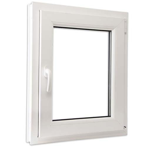 SCHÜCO - Ventanas de PVC Oscilo-batientes Vidrio Climalit - Color Blancas e Imitación Madera - Varias medidas. (Ancho 50cm x 50cm Alto, Blanco)