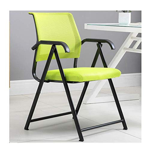 Sillón de oficina Silla plegable Silla ejecutiva de malla para oficina o computadora silla de escritorio portátil marco de acero sintético respaldo sillas verde