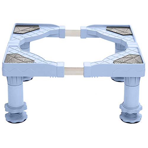 Soporte de base de lavadora para frigorífico, base de lavadora, base ajustable multifuncional para lavadora y secadora, soporte para frigorífico, soporte para pedestal